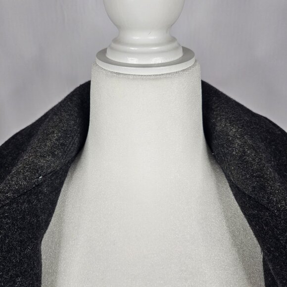 ST. JOHN'S BAY Grey Wool Women's Peacoat, Size Petite Small - Picture 10 of 16